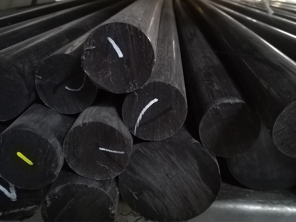 Barra Tonda Piena In POM Nero - Ø 30 Mm, Lunghezza 500 Mm, Materiale Acetale - Foto 11